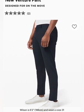 Lululemon Venture Pants Navy Men's 31